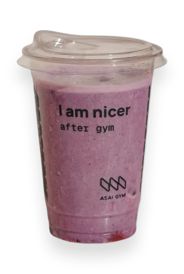 California Morning smoothie in an ASAI GYM cup
