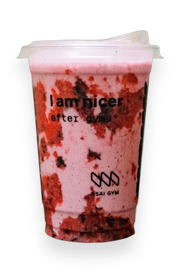 No Excuses smoothie in an ASAI GYM cup