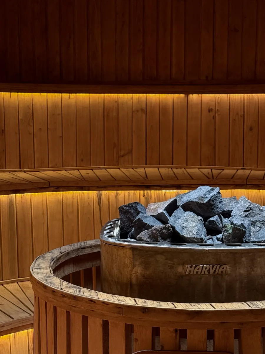 The cedar sauna at ASAI Spa